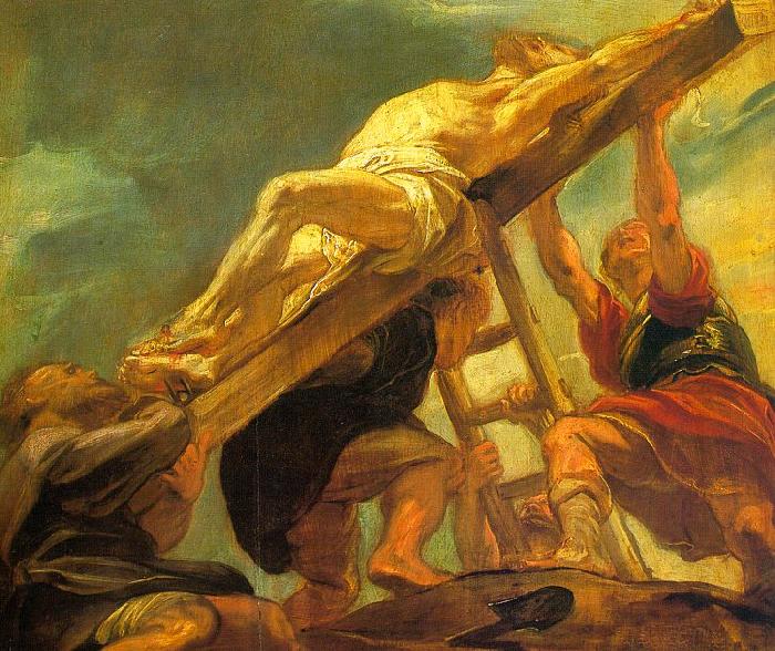 Peter Paul Rubens The Raising of the Cross oil painting image